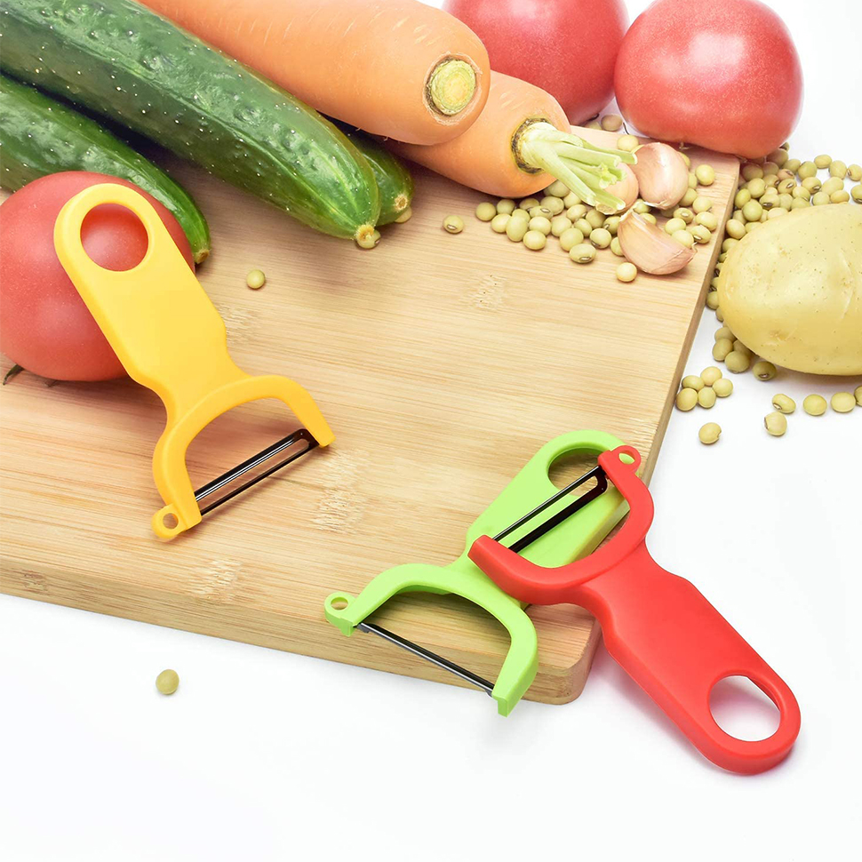 KITCHPOWER Vegetable Peeler 3-Pack Red/Green/Yellow - Very Smart Ideas